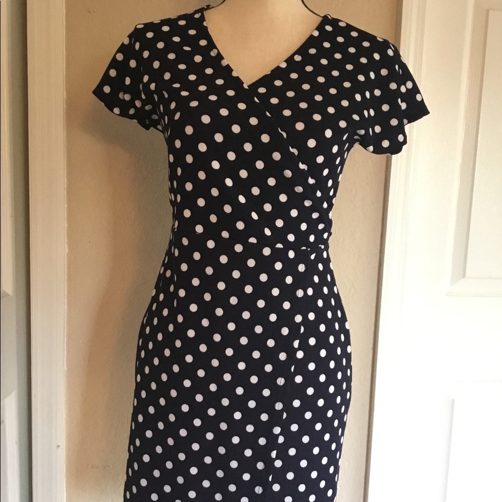 Rebel Sugar polka dot dress M Pinup rockabilly